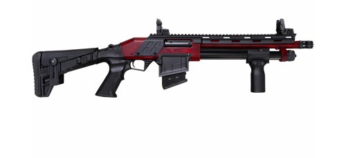 Canuck Recon 3 12 Gauge 3" 12" Barrel Pump Action Shotgun - Distressed Red Canuck Recon 3 12 Gauge 3" 12" Barrel Pump Action Shotgun - Distressed Red